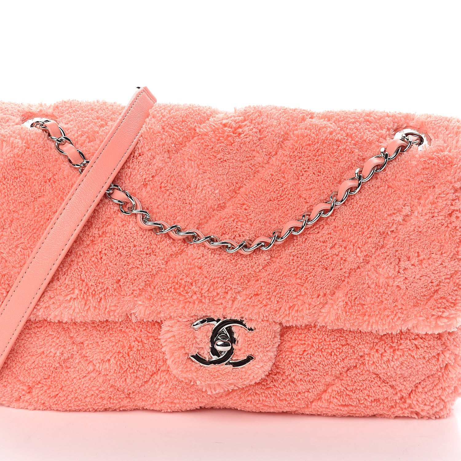 Chanel Lambskin Calfskin Mixed Fibers Quilted Medium Flap Orange 9 of 11