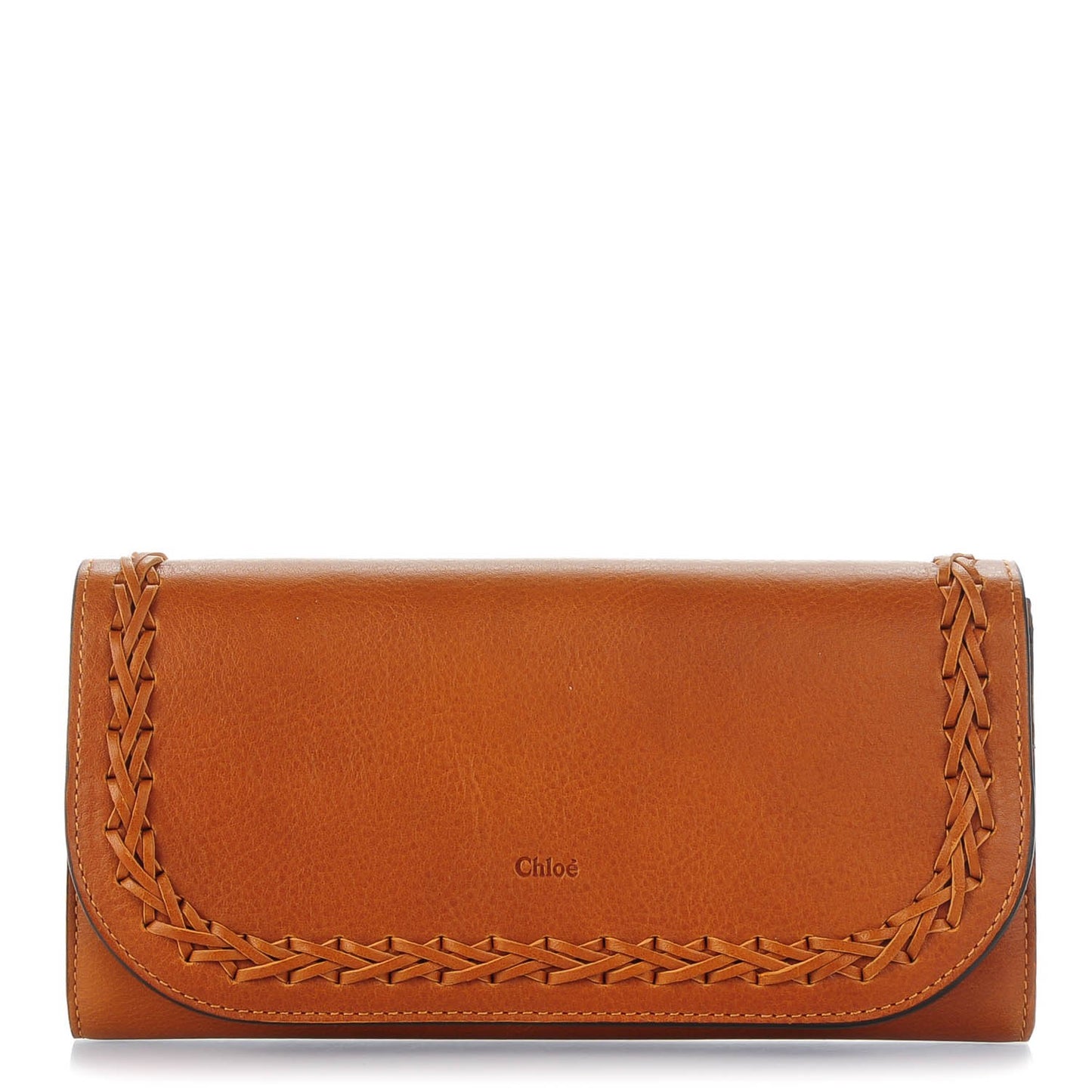 Calfskin Hudson Long Wallet Caramel