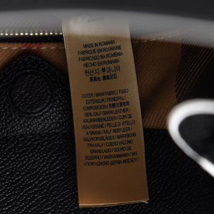 Burberry Grainy Calfskin Small Elmstone Hobo Black 7 of 10