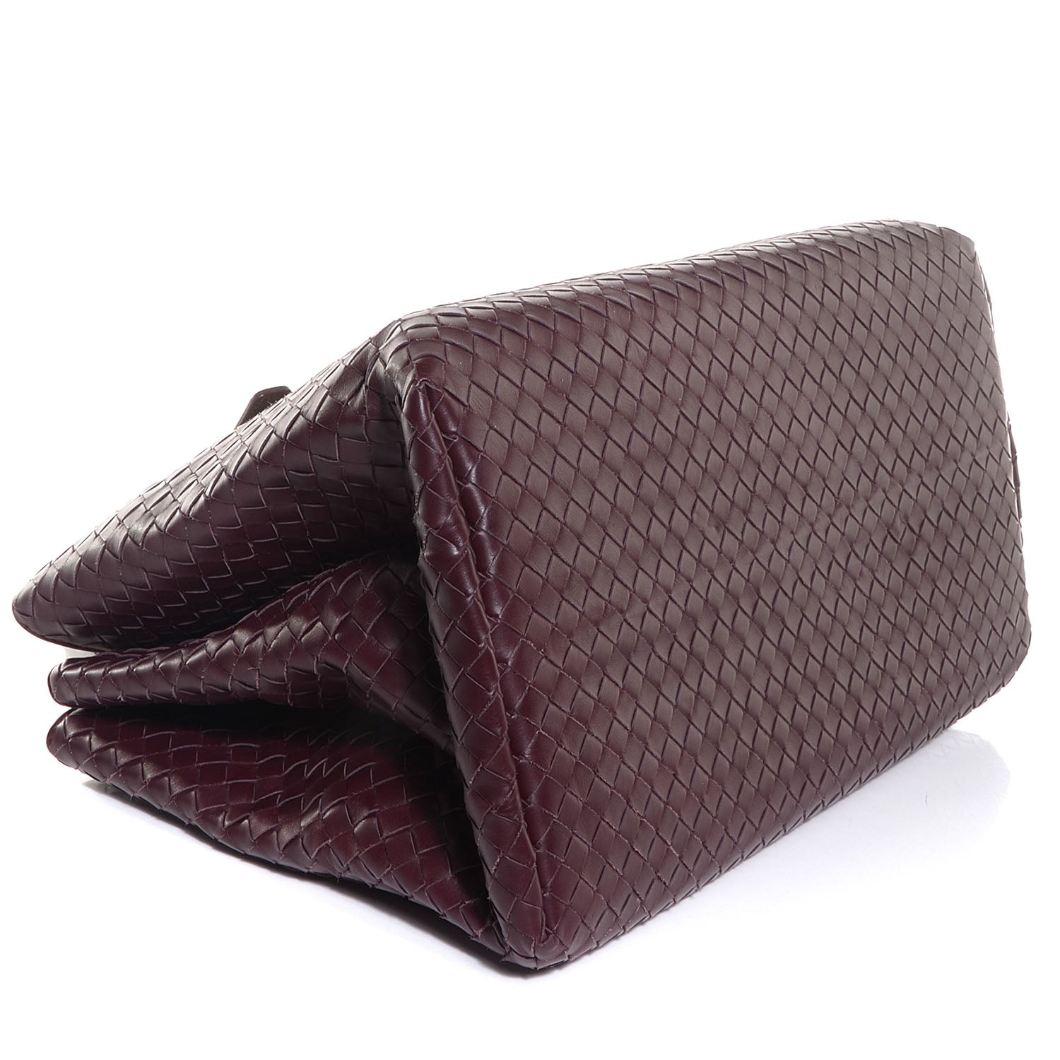 Bottega Veneta Light Calf Intrecciato Roma Bag Aubergine 4 of 8