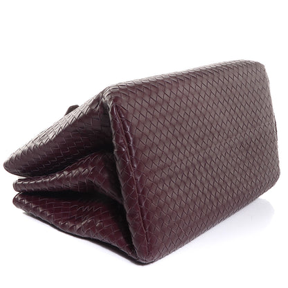 Bottega Veneta Light Calf Intrecciato Roma Bag Aubergine 4 of 8