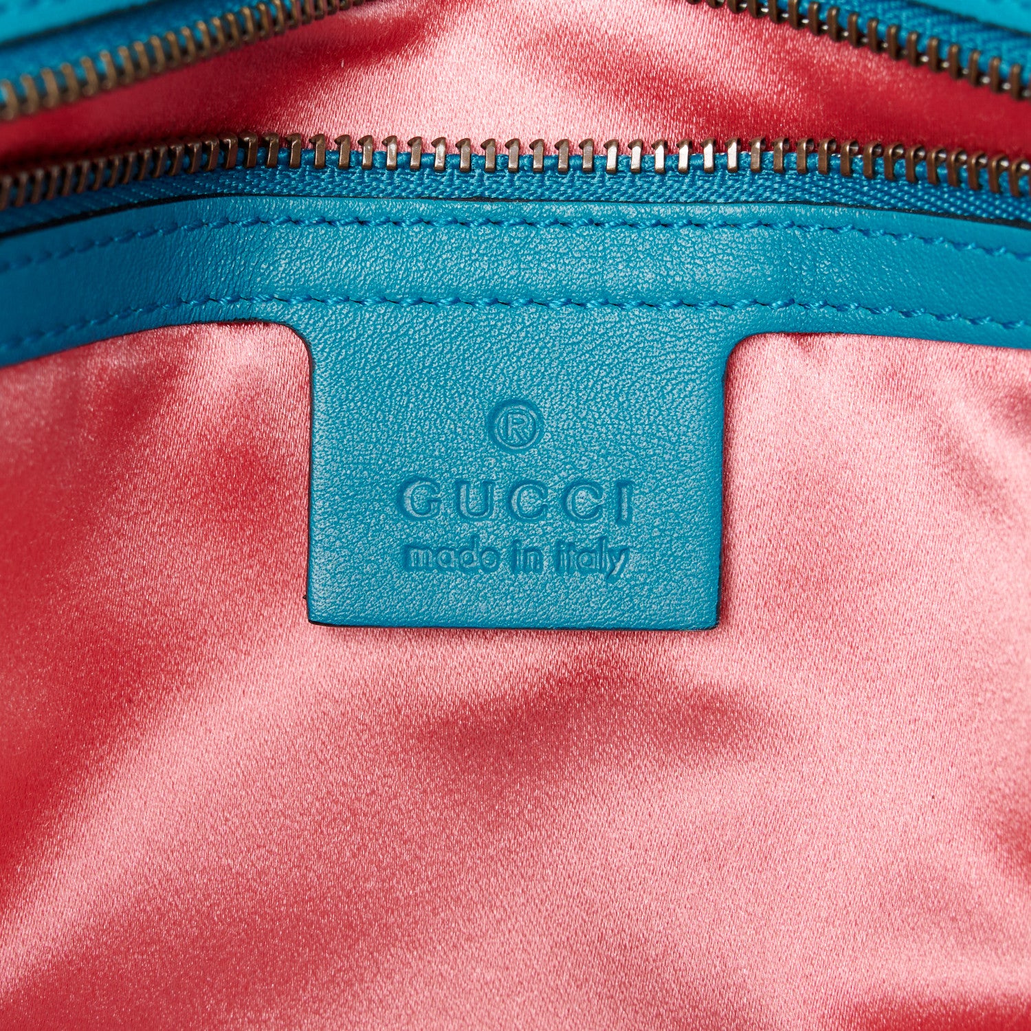 Gucci Velvet Matelasse Small GG Marmont Shoulder Bag Pavone Cyan 5 of 10
