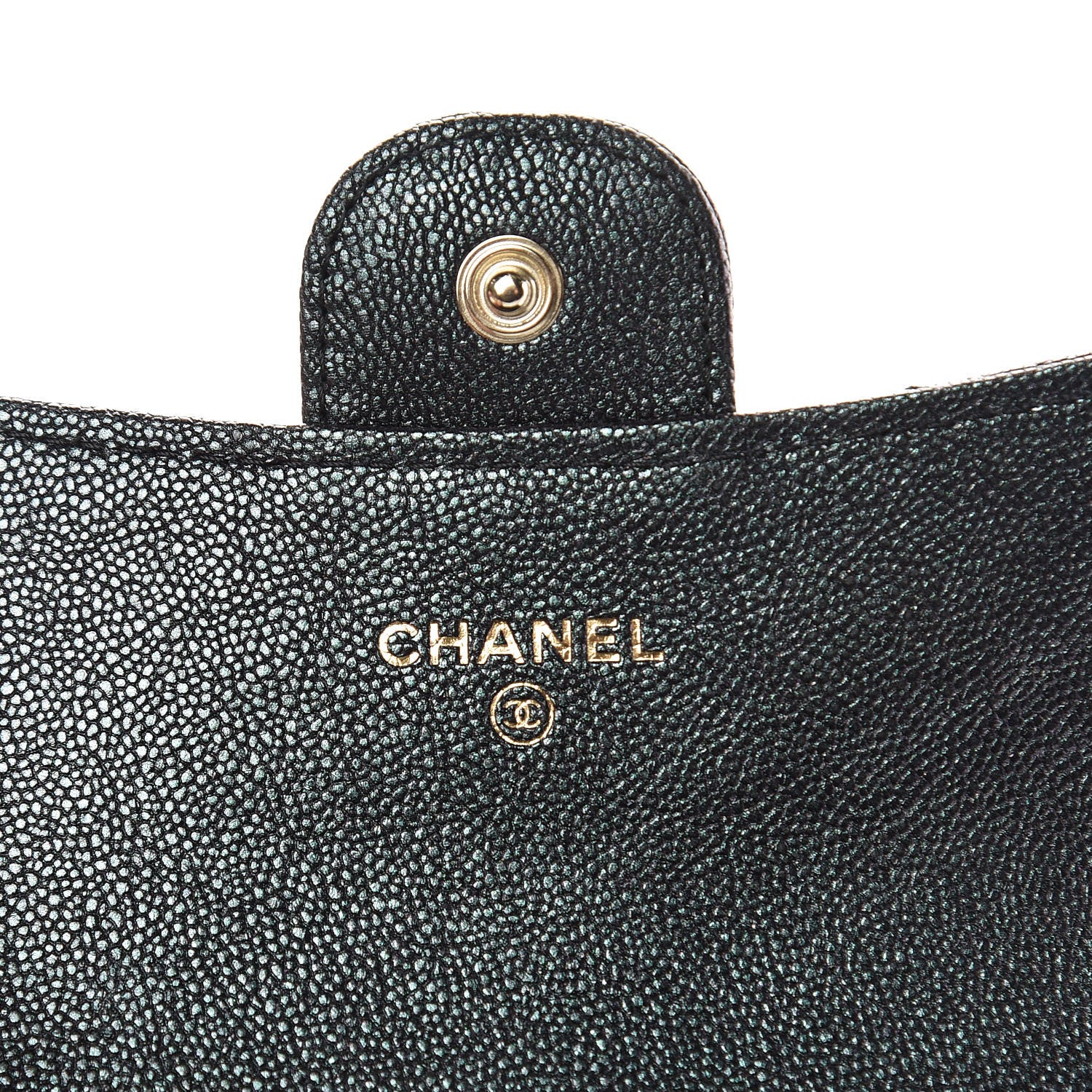 Chanel Iridescent Caviar Quilted Flap Card Holder Black 6 of 9