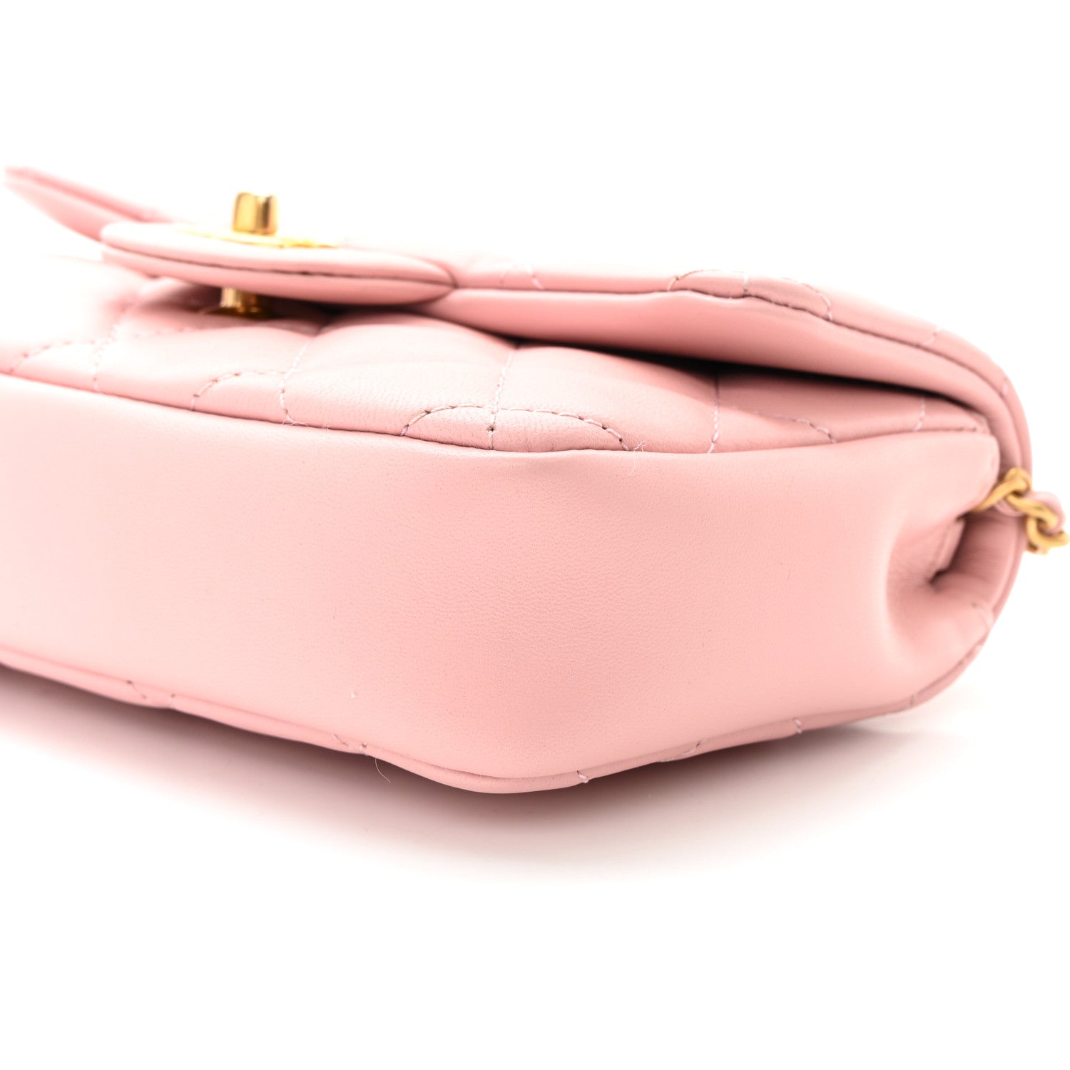 Chanel Lambskin Quilted Mini Heart Charms Flap Light Pink 10 of 10