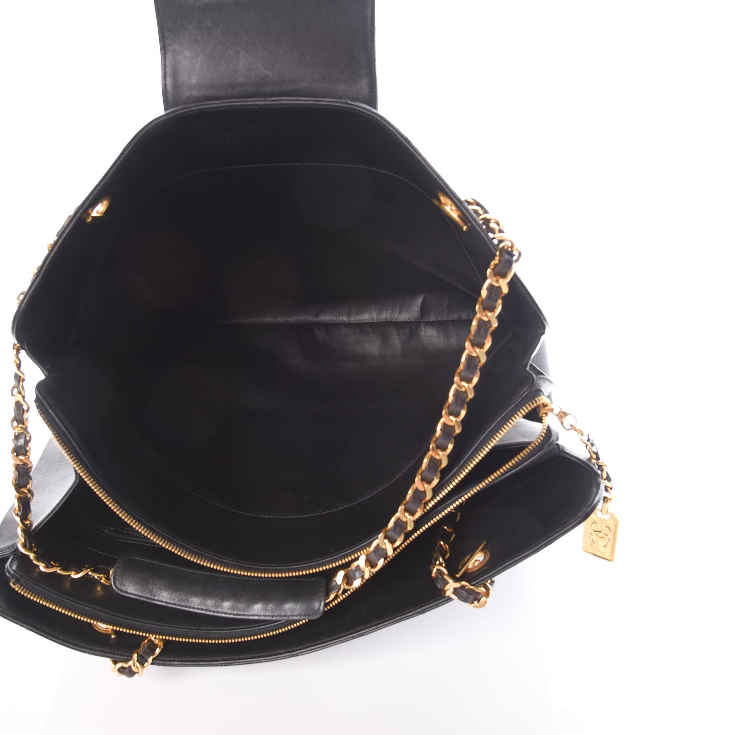Calfskin Stitched XL Weekender Black