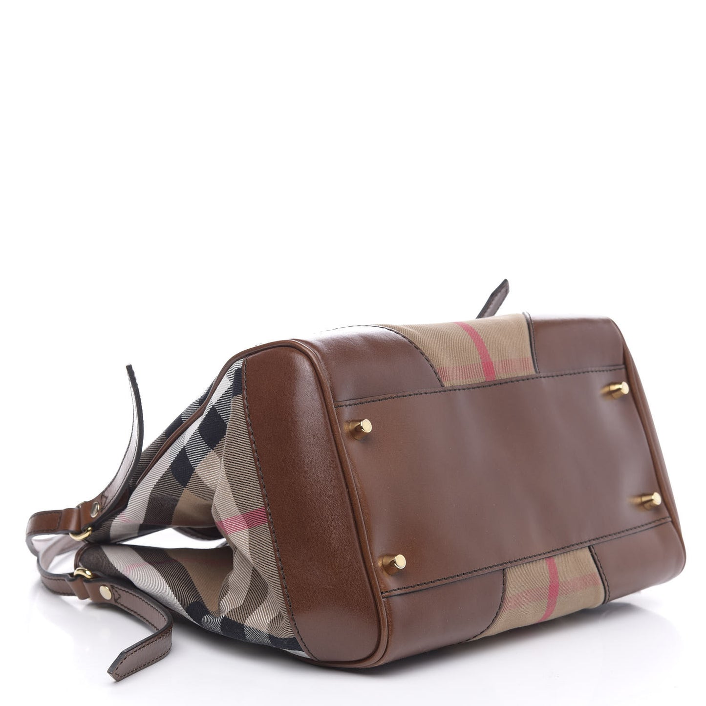 House Check Small Canterbury Tote Dark Tan