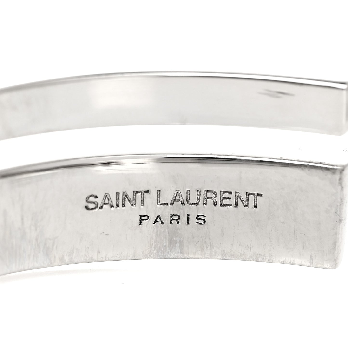 Metal Crystal Stacked Bangle Bracelet Silver