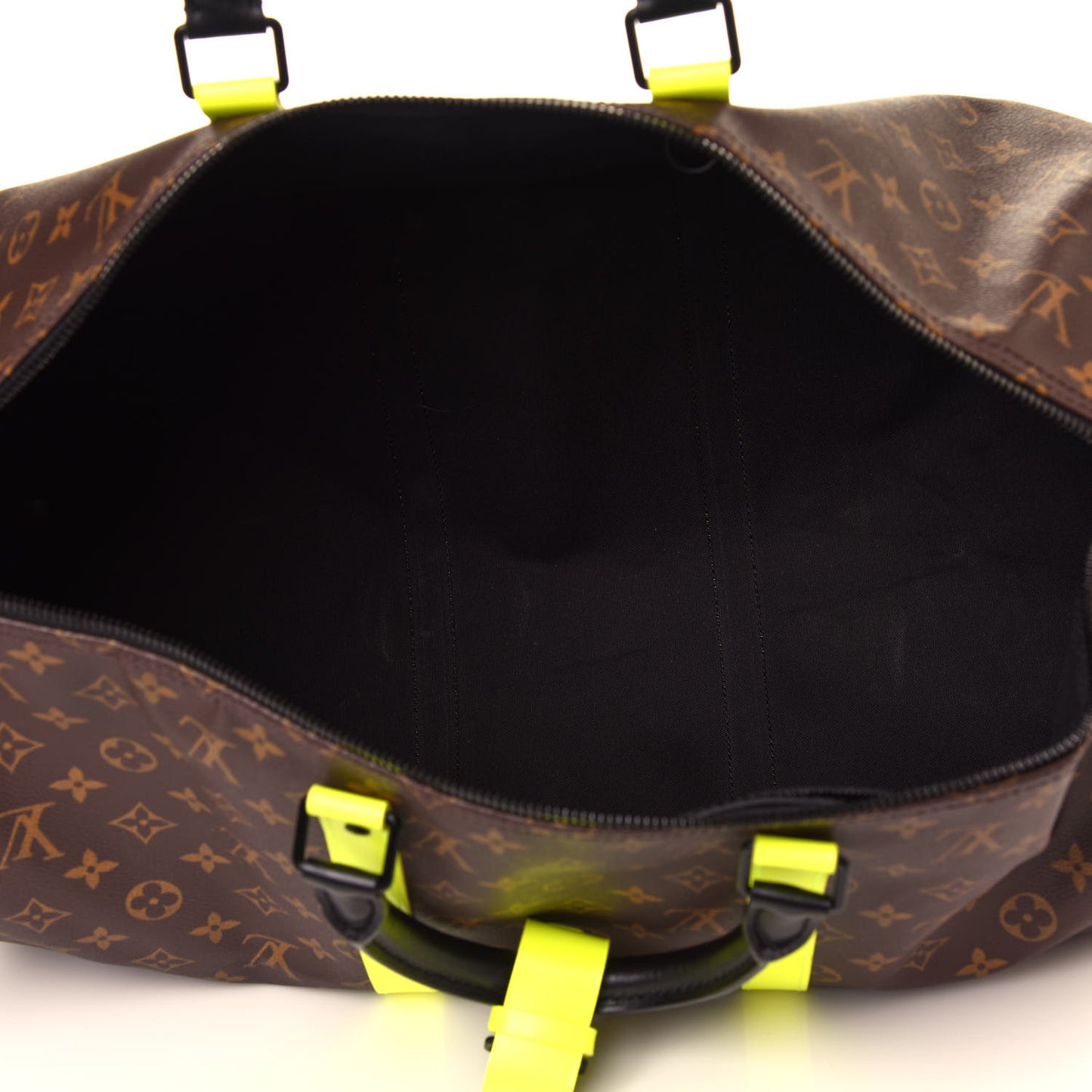 Monogram Macassar Keepall Bandouliere 50 Florescent Yellow