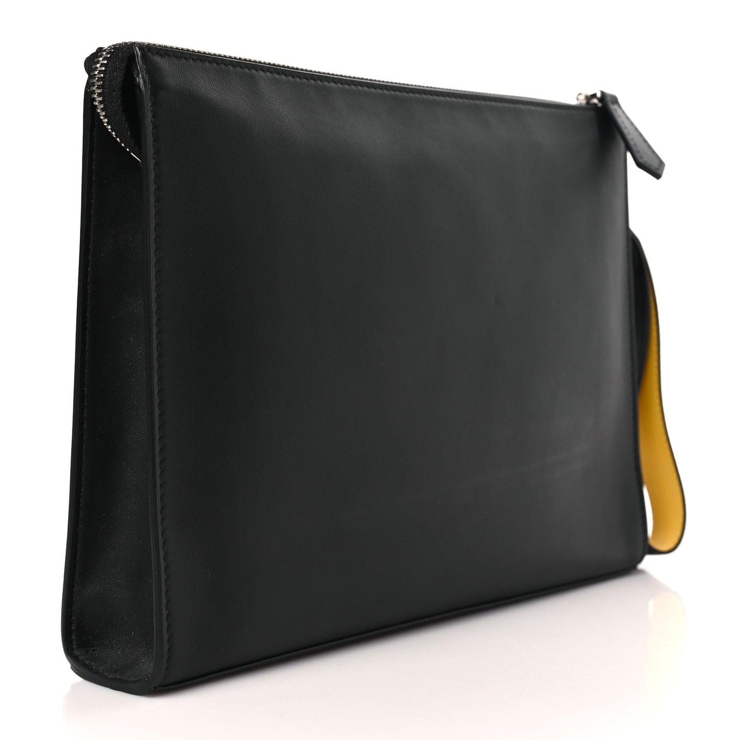 Vitello Grace Light Logo Clutch Bag Black Sunflower