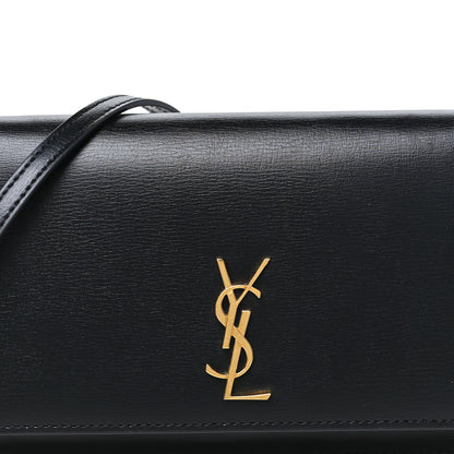 Saint Laurent Smooth Calfskin Monogram Phone Holder Crossbody Black 6 of 9