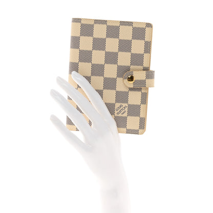Louis Vuitton Damier Azur Small Ring Agenda Cover 2 of 7