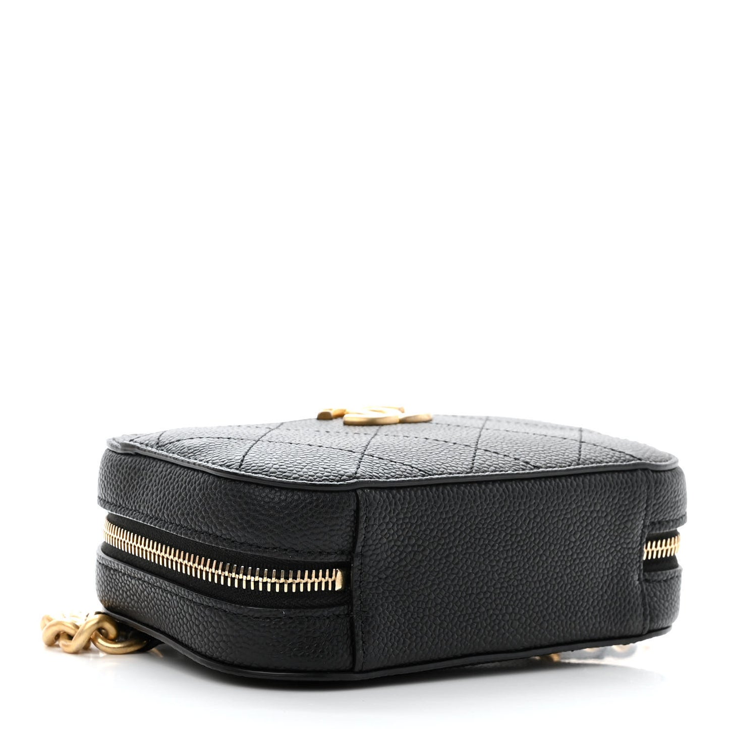 Caviar Stitched Waist Bag Black