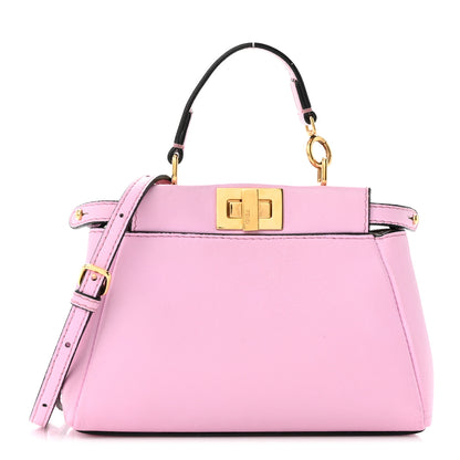 Fendi Shiny Nappa Micro Peekaboo Iconic Satchel Lavanda 1 of 11