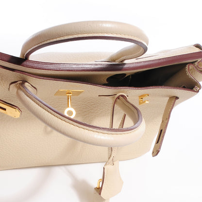 Hermes Taurillon Clemence Birkin 30 Parchemin 23 of 25