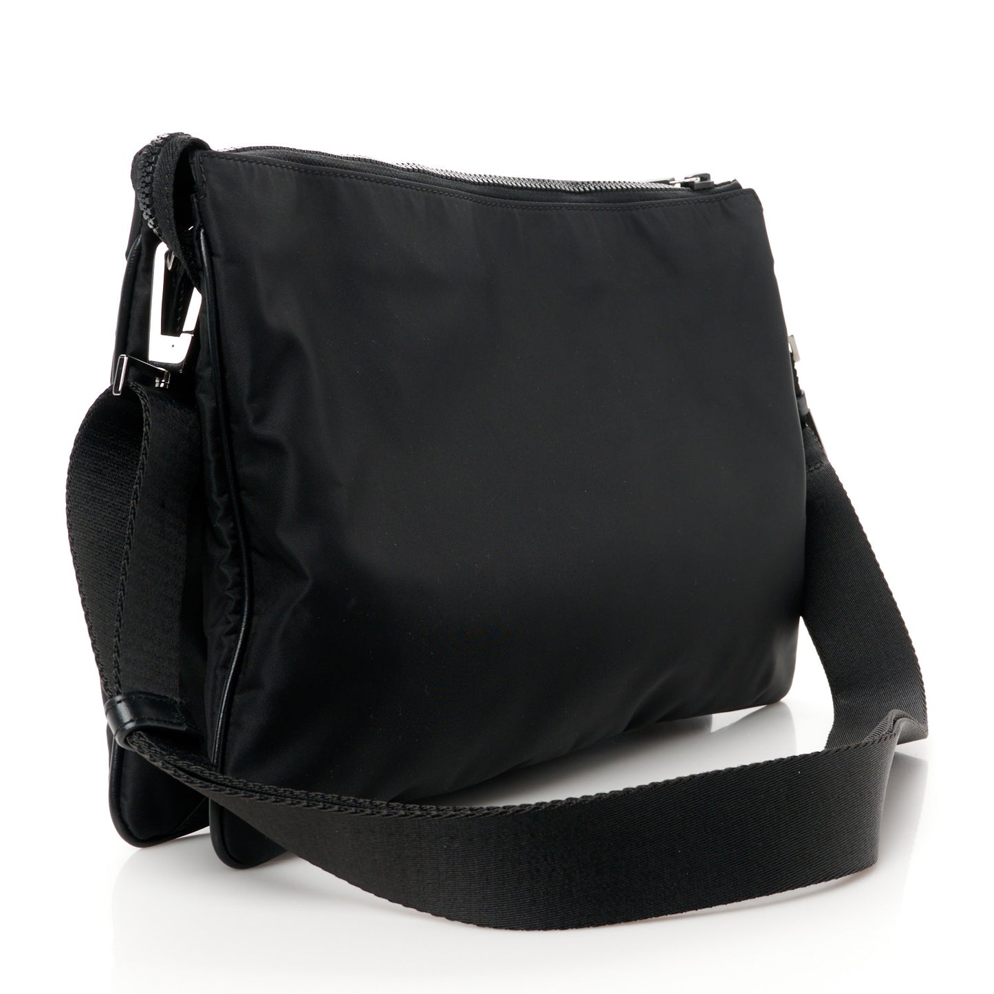 Nylon Palazzo Medusa Messenger Black