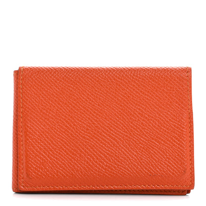 Hermes Epsom Guernesey Card Case Orange 1 of 17