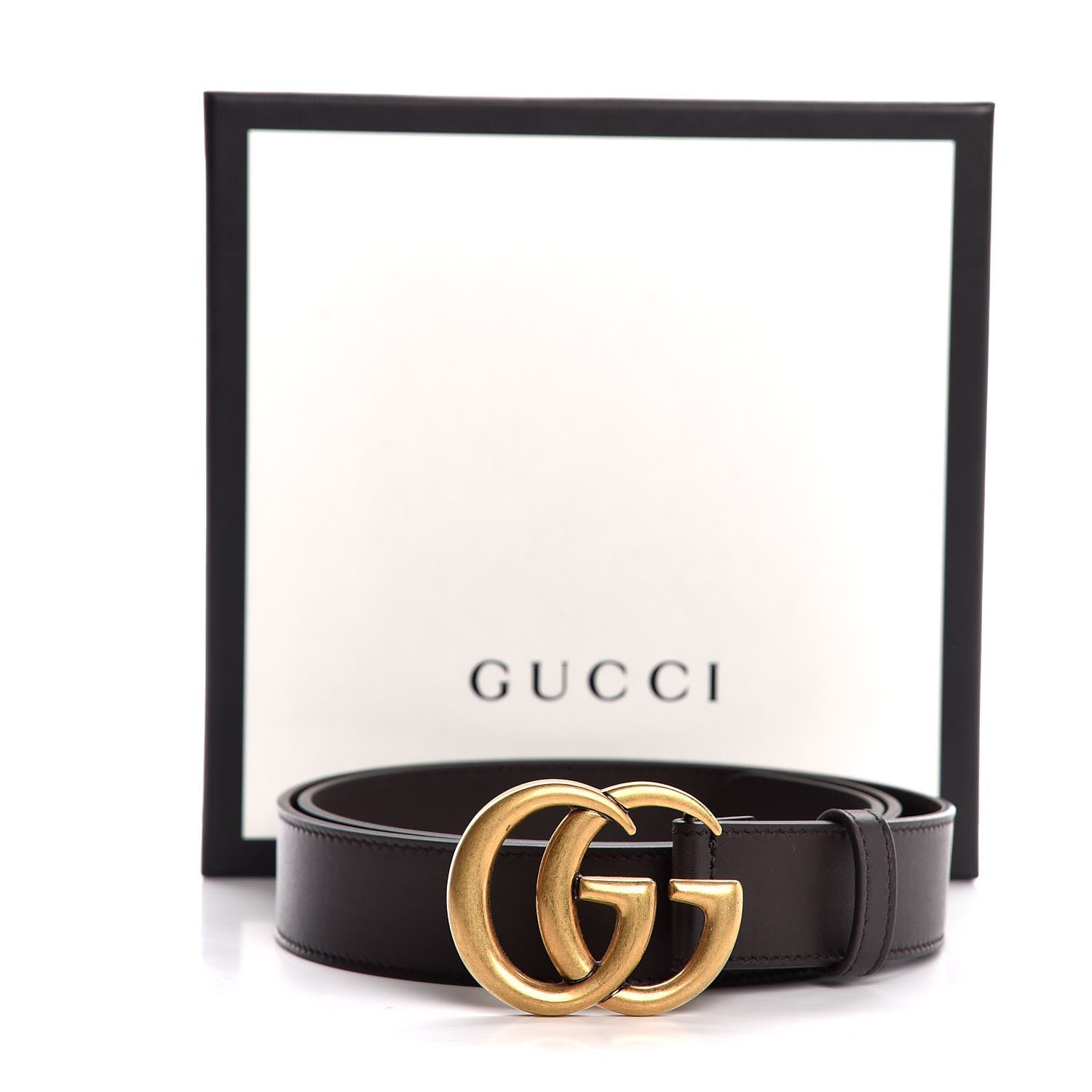 Gucci Moon Calfskin Double G 30mm Belt 90 36 Dark Cocoa 7 of 7