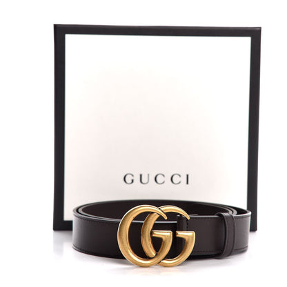 Gucci Moon Calfskin Double G 30mm Belt 90 36 Dark Cocoa 7 of 7