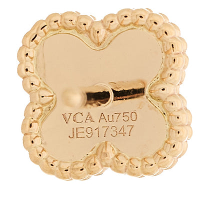 Van Cleef & Arpels 18K Rose Gold Sweet Alhambra Earrings 4 of 5