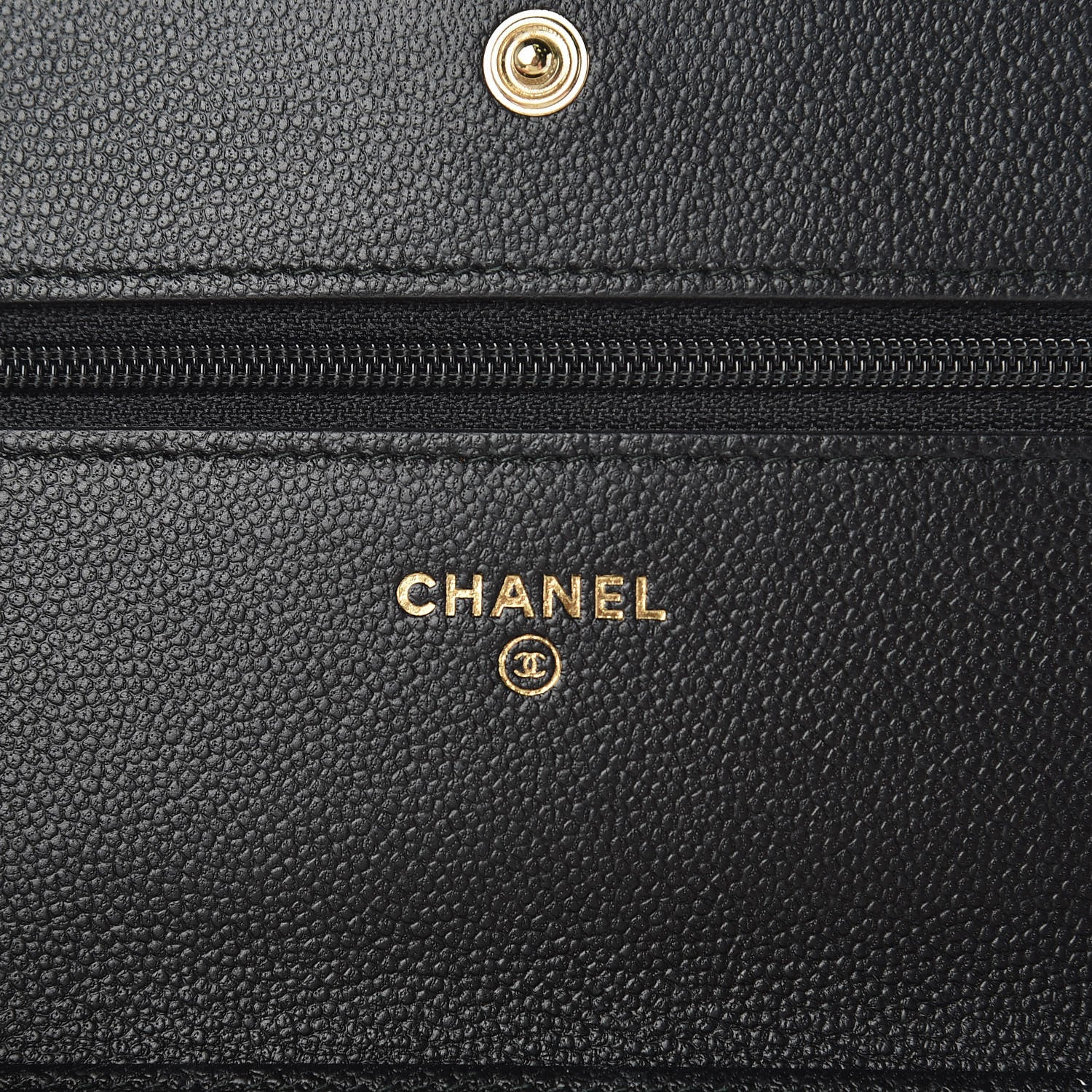 Chanel Caviar Quilted Boy Wallet On Chain WOC Black 6 of 13