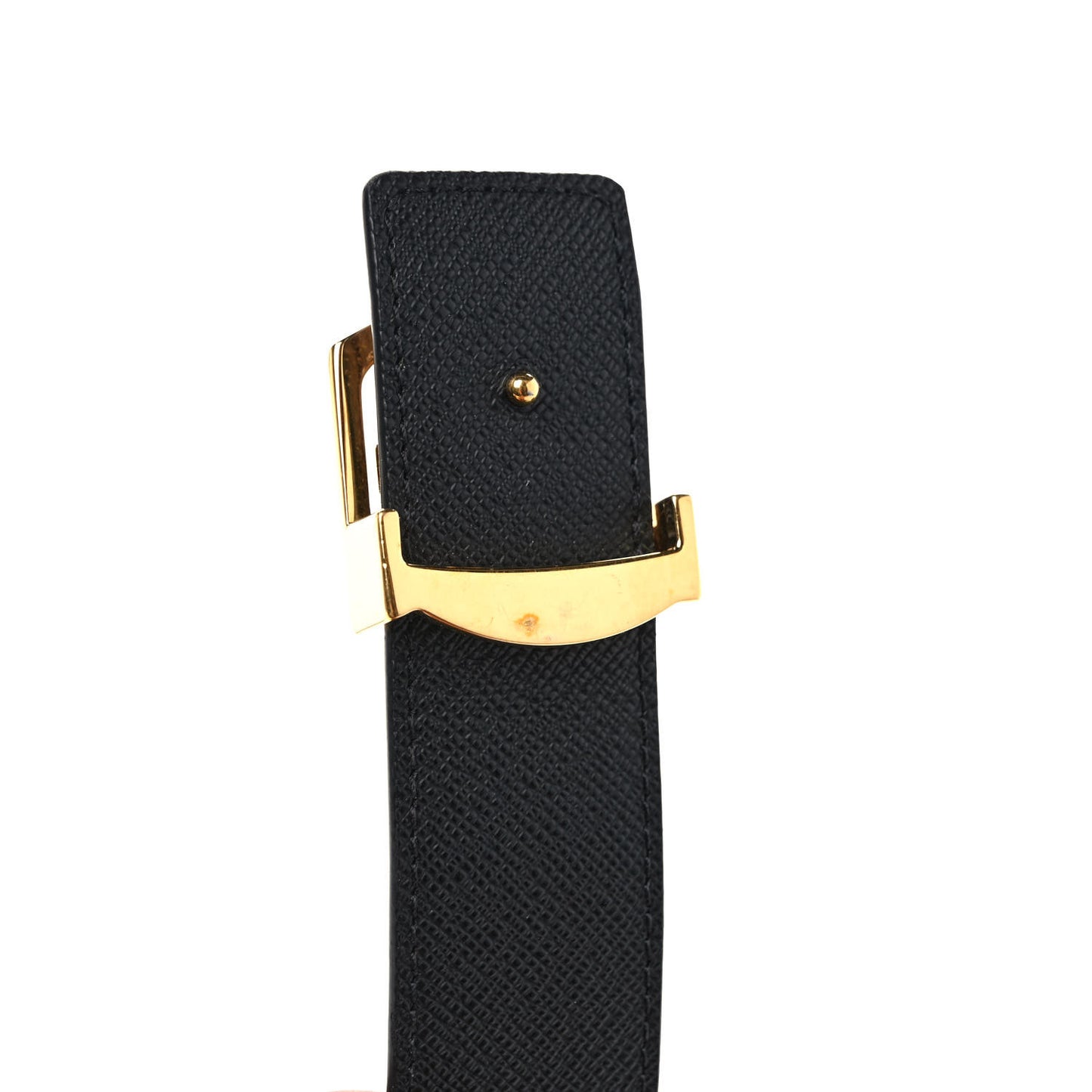 Calfskin Monogram 30mm LV Initiales Reversible Belt 90 36 Black