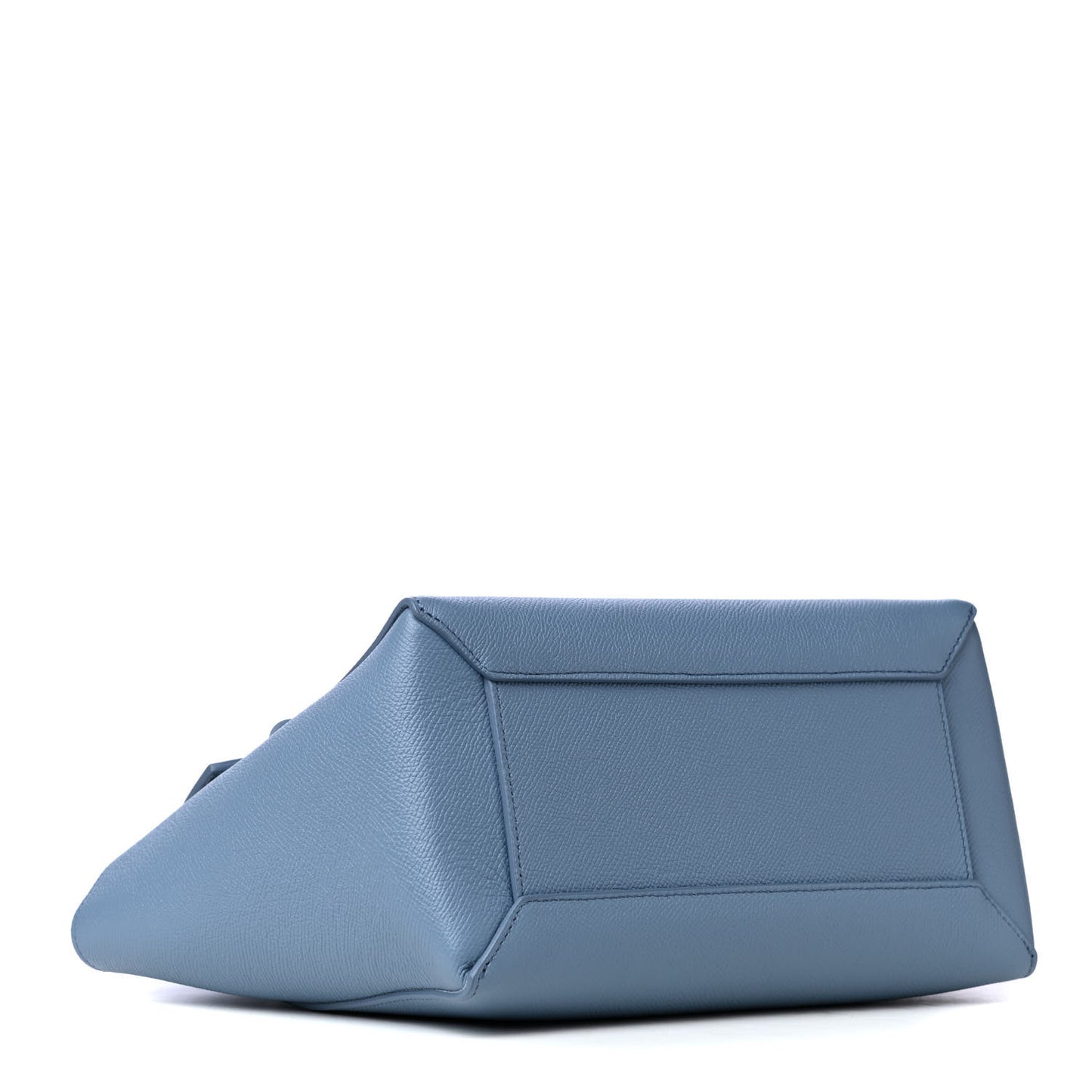 Grained Calfskin Mini Belt Bag Washed Blue