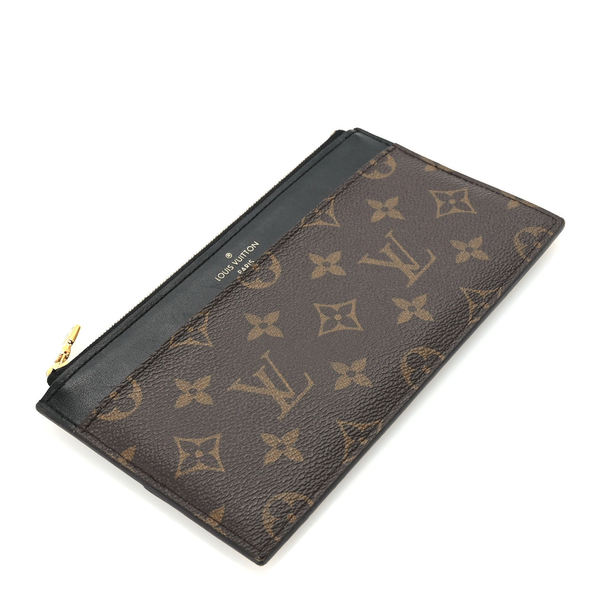 Monogram Slim Purse Black