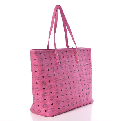 MCM Visetos Large Anya Shopper Tote Pink 3 of 7