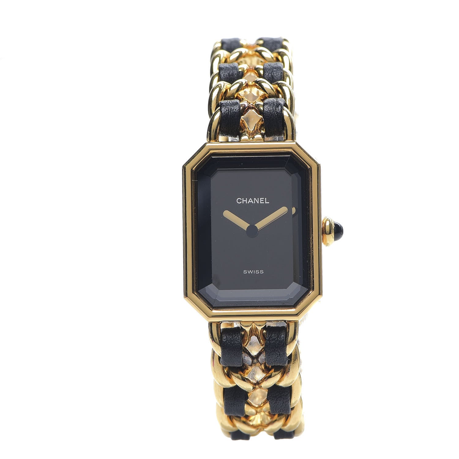 Chanel Stainless Steel Lambskin 20mm Chain Premiere Quartz Watch Gold L 7 of 7