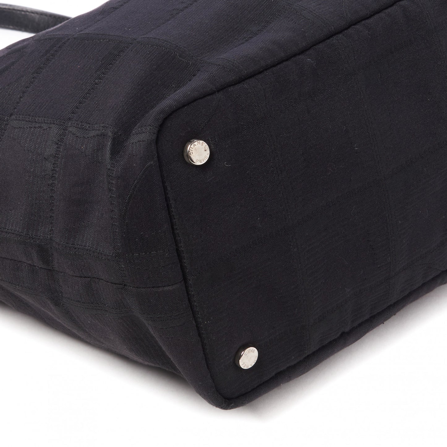 Nylon Large Travel Tote Black