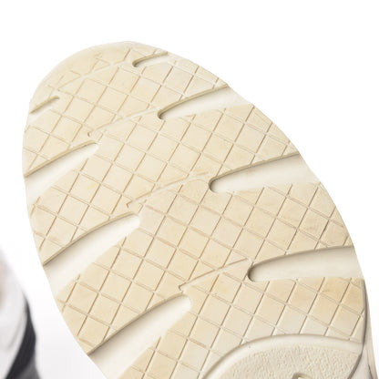 Chanel Calfskin Laminated Womens CC Sneakers 38 White Black 14 of 18