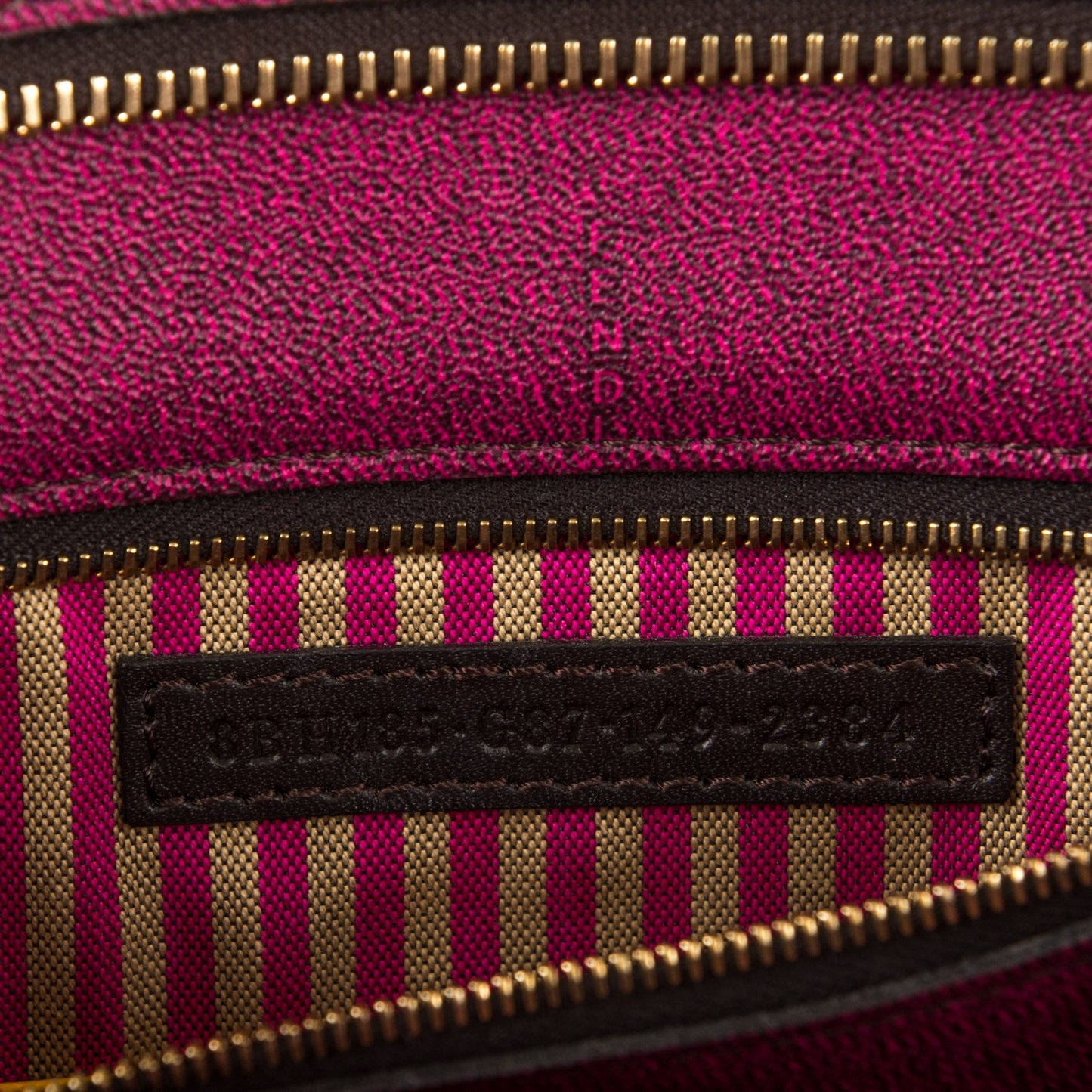 Zucca Spalmati Medium Roll Tote Tobacco Fuxia