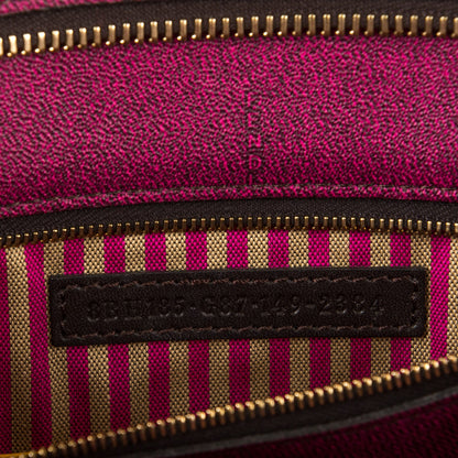 Fendi Zucca Spalmati Medium Roll Tote Tobacco Fuxia 8 of 8