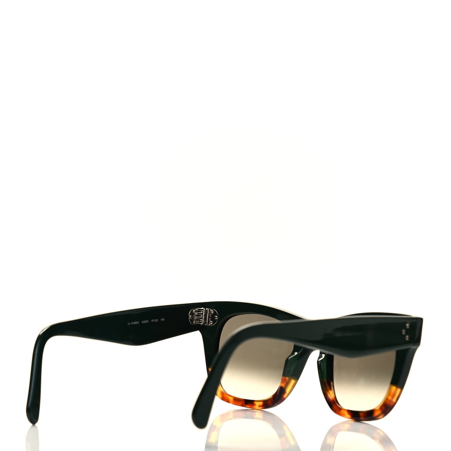 Celine Acetate Catherine Sunglasses CL41089/S Forest Green Havana 3 of 6