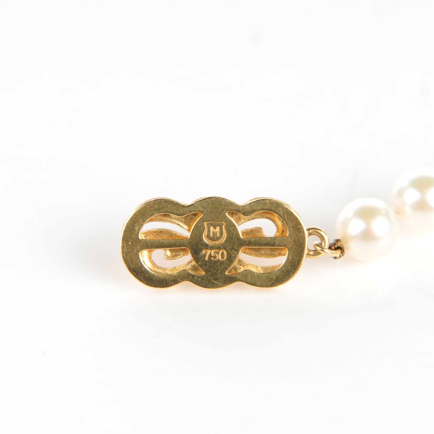 Mikimoto 18K Yellow Gold 6mm Akoya Cultured Pearl Strand Bracelet 4 of 4