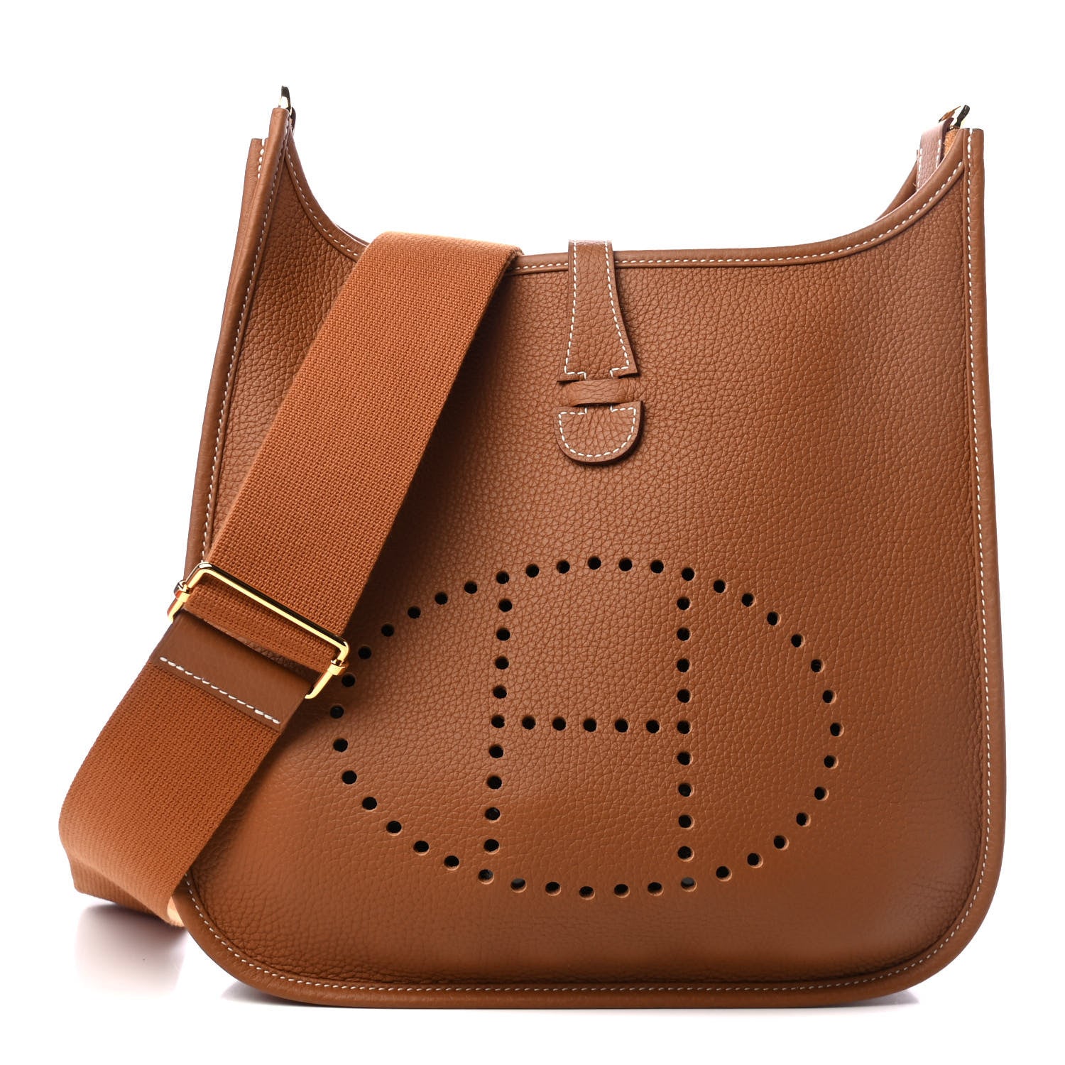 Hermes Taurillon Clemence Evelyne III PM Gold 1 of 4
