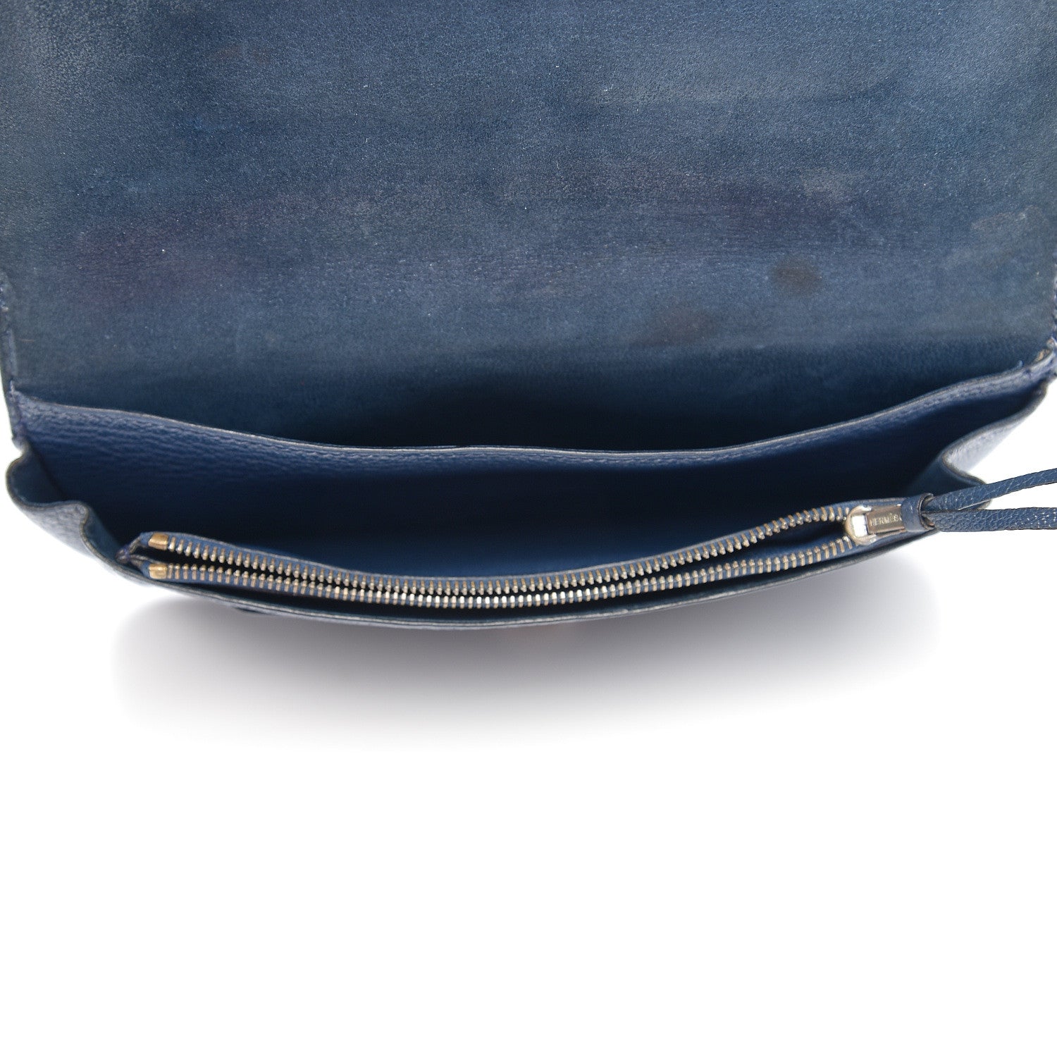 Hermes Chevre Mysore Dogon Duo Wallet Bleu De Prusse 4 of 10