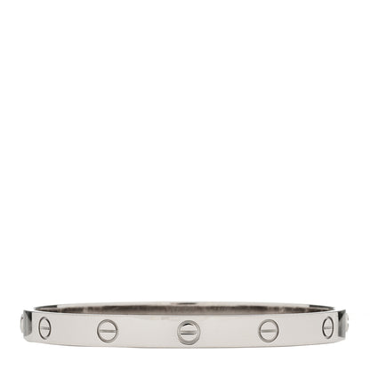 Cartier 18K White Gold LOVE Bracelet 18 1 of 6