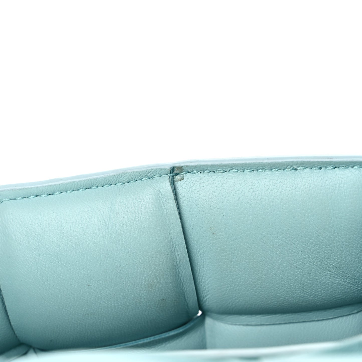 Lambskin Maxi Intreccio Padded Chain Cassette Crossbody Bag Spearmint