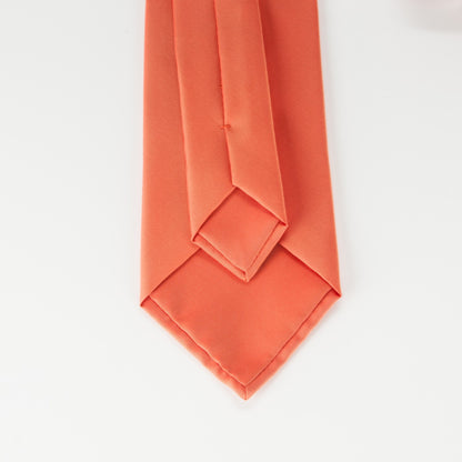 Hermes Woven Silk Mens Neck Tie Orange 4 of 5