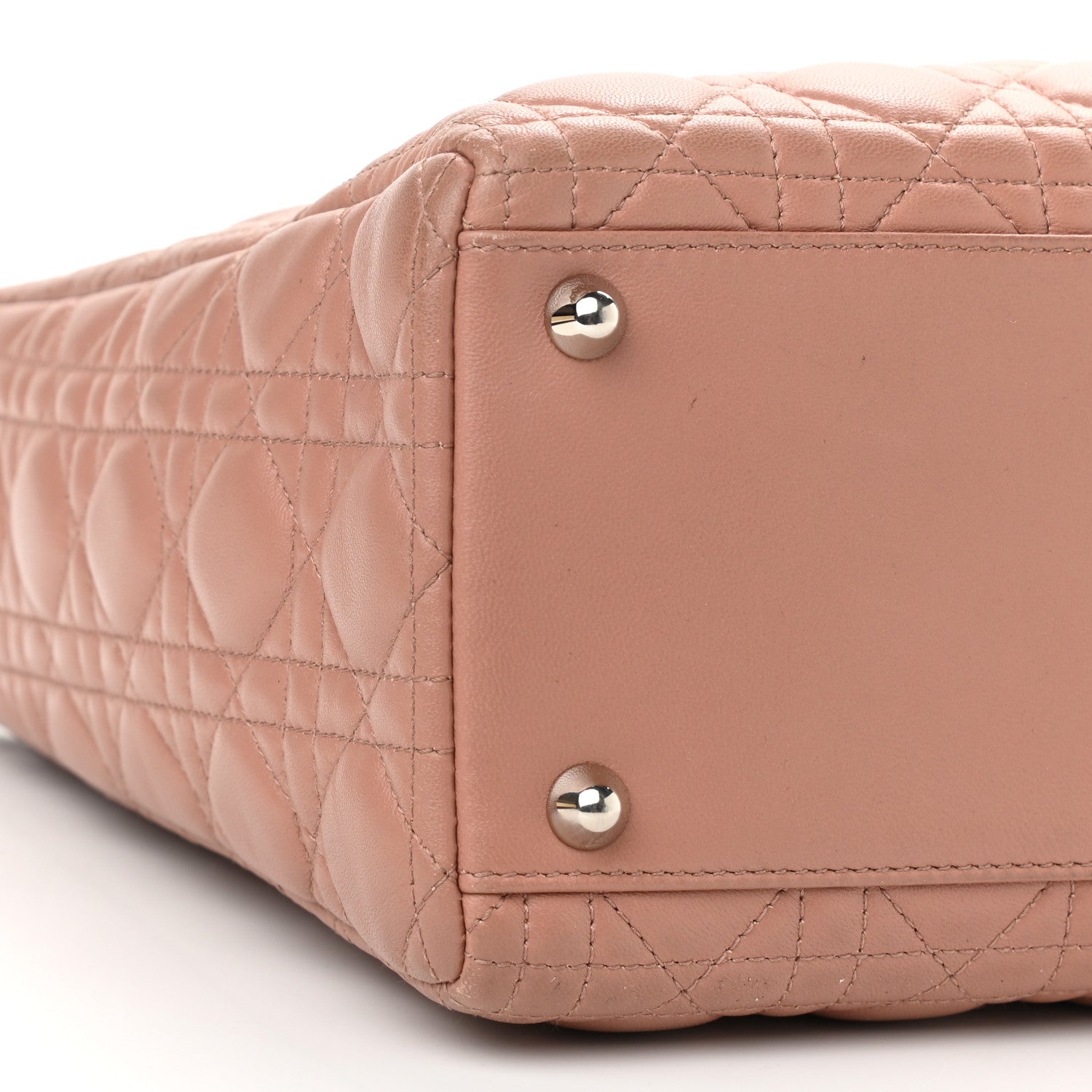 Christian Dior Lambskin Cannage Large Lady Dior Fard 9 of 12