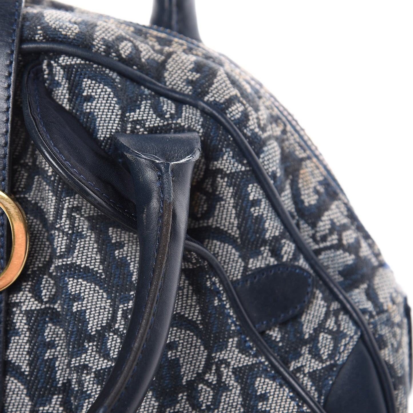 Monogram Mini Saddle Bowler Navy