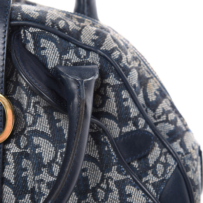Christian Dior Monogram Mini Saddle Bowler Navy 13 of 15