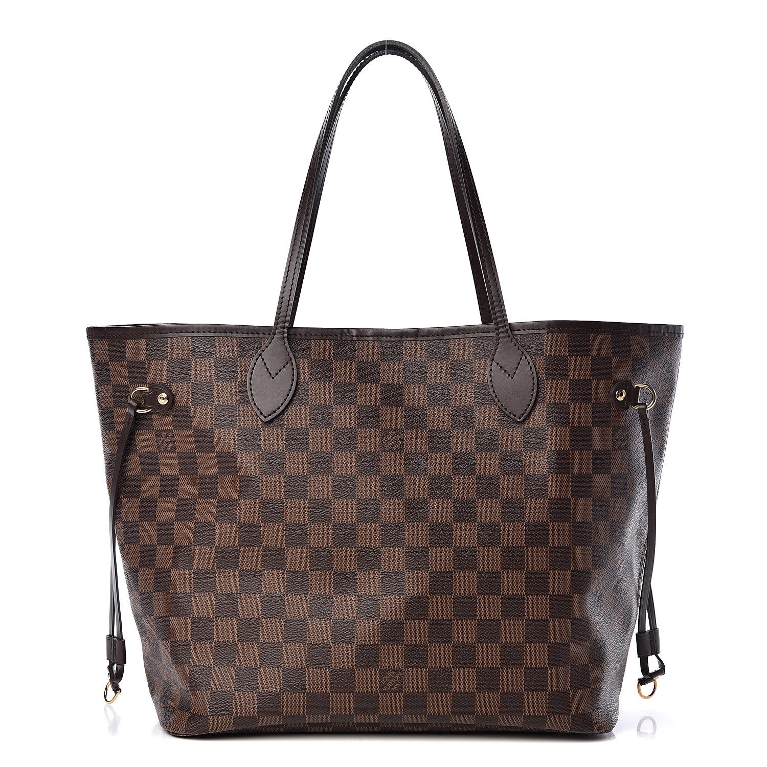 Louis Vuitton Damier Ebene Neo Neverfull MM Rose Ballerine 1 of 10