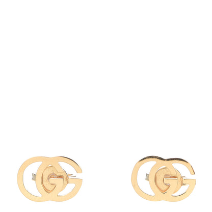 Gucci 18K Yellow Gold GG Tissue Stud Earrings 1 of 6