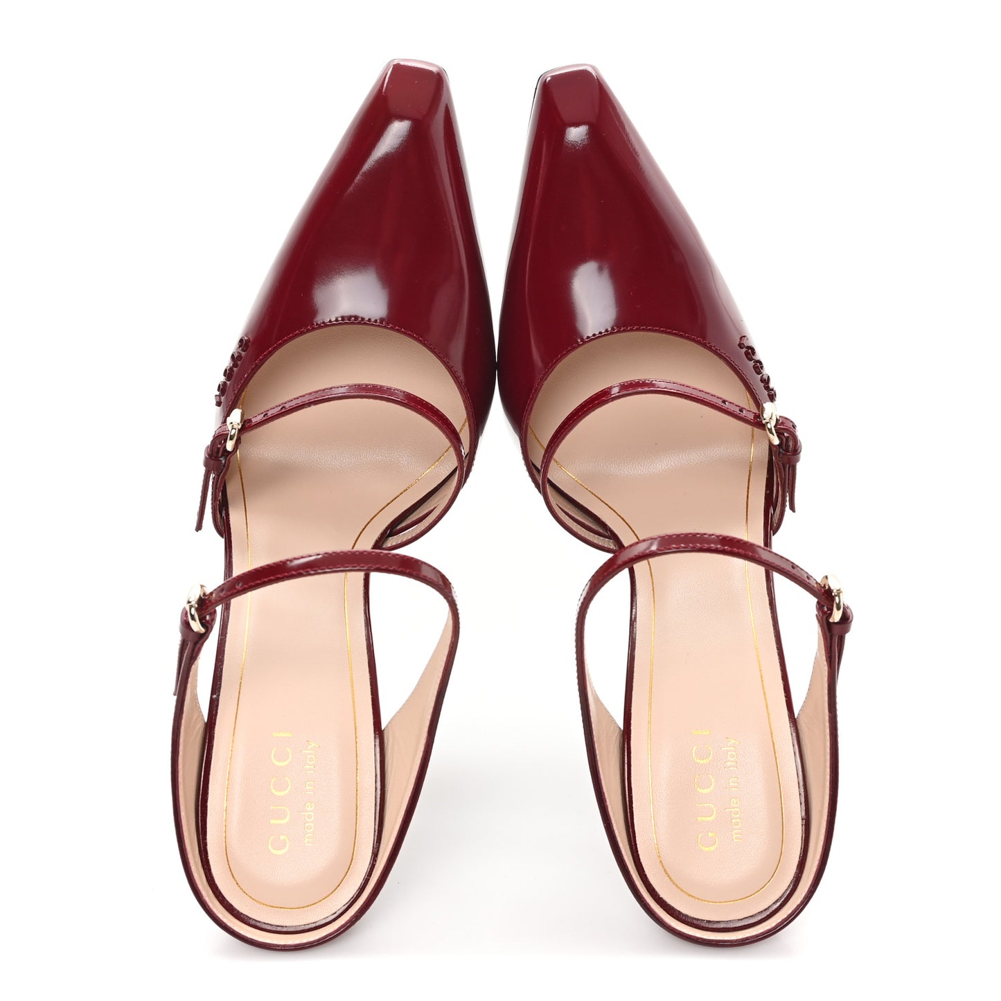 Patent Wedge Mules 39 Rosso Ancora