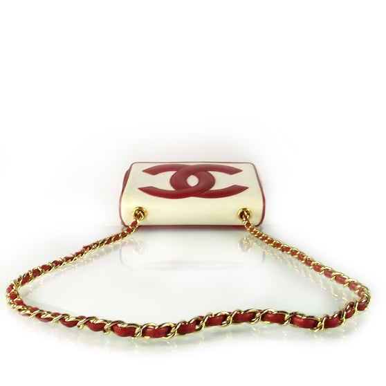 Chanel Lambskin CC Flap Bag White 4 of 12