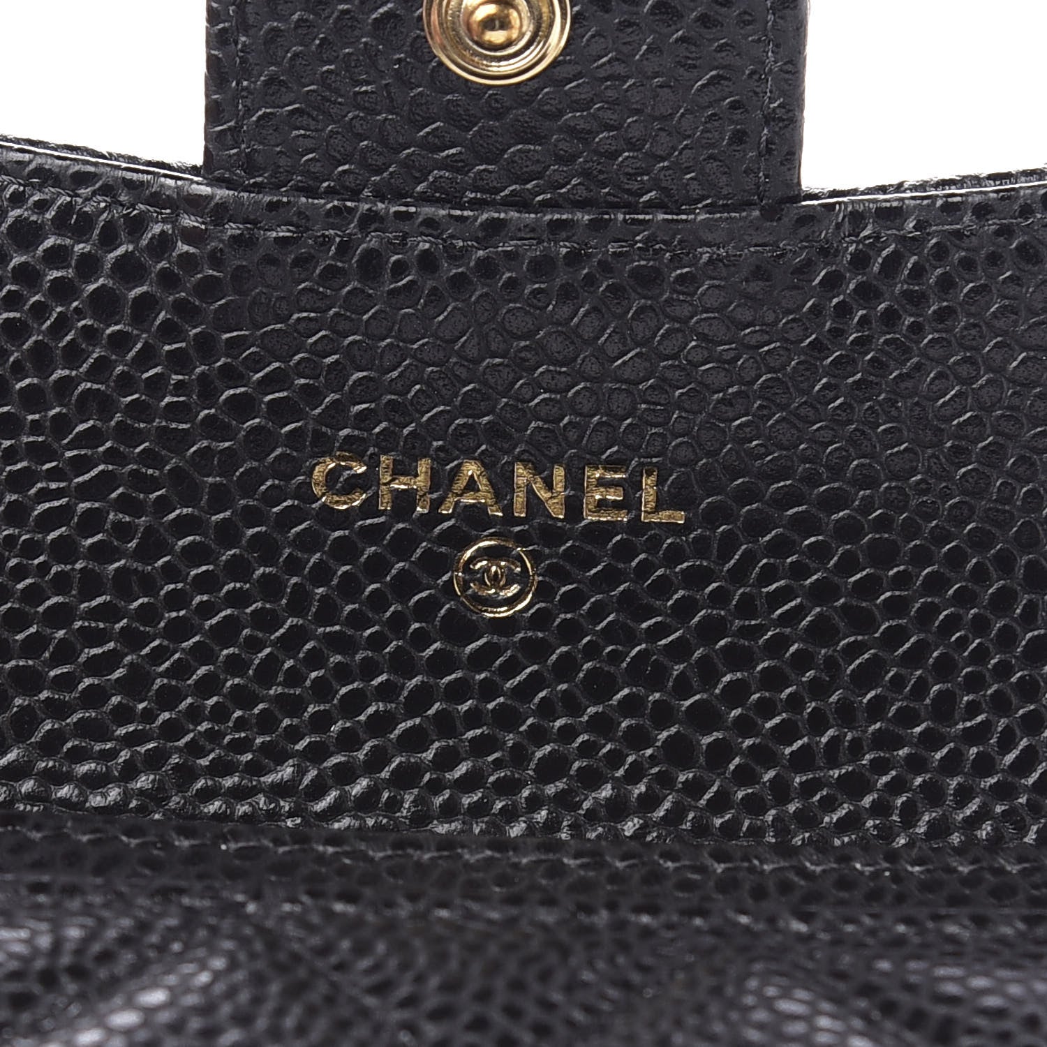 Chanel Caviar Quilted Flap Card Holder Wallet Black 6 of 8