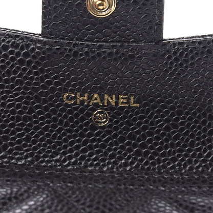 Chanel Caviar Quilted Flap Card Holder Wallet Black 6 of 8