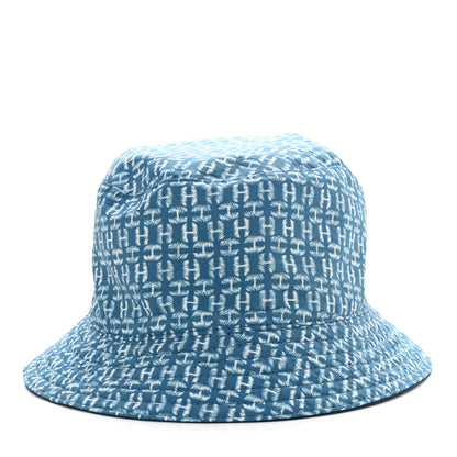 Hermes Cotton Bob Raoul Reversible Bucket Hat Indigo 3 of 14